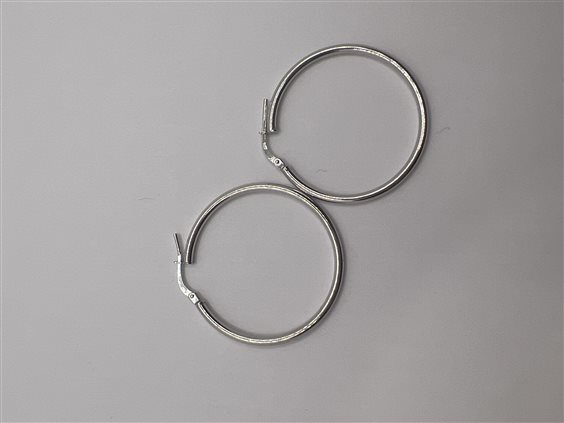 Orecchini Domar Donna Cerchi argento 925 lisci in Argento ORAR-427-280 - ORAR-427-280